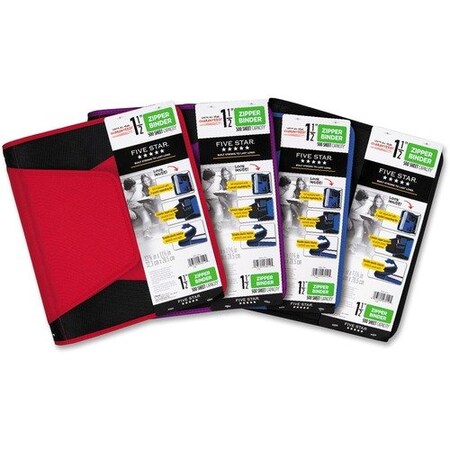 Mead Binder, Zipper, Pocket/FileExpander, 2-3/4inx11-1/4inx12-3/4in, MI MEA28012